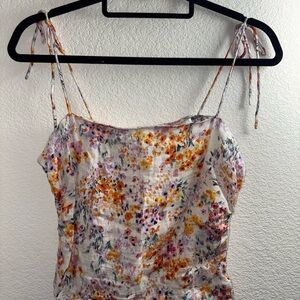 Floral Spaghetti Strap Top